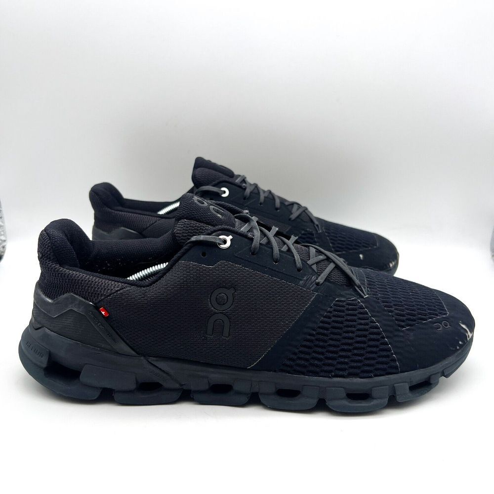 On Mens Swiss Engineering Cloudflyer‎ 4 Black Running Shoes Sneakers Size 13